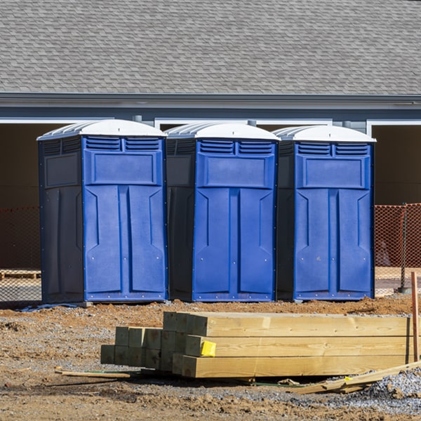 how can i report damages or issues with the porta potties during my rental period in Feesburg OH